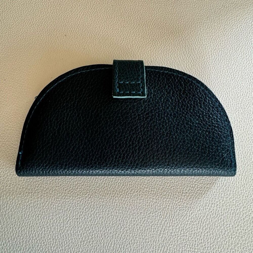 Portland Leather Quesadilla wallet. Lagoon - Picture 2 of 4